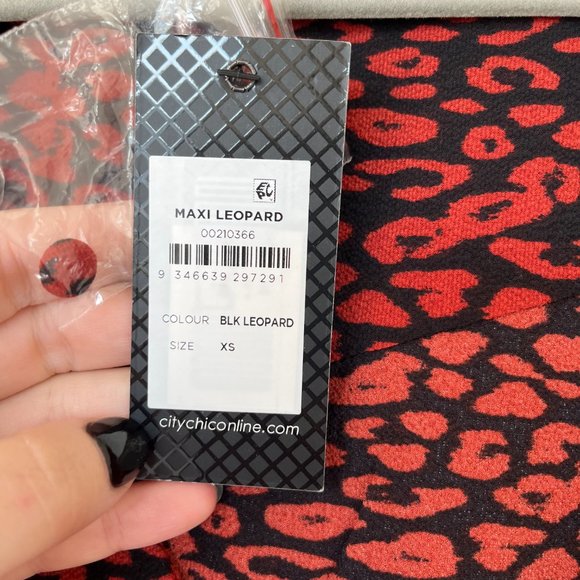 NWT City Chic Leopard Print Maxi Dress - Picture 5 of 8